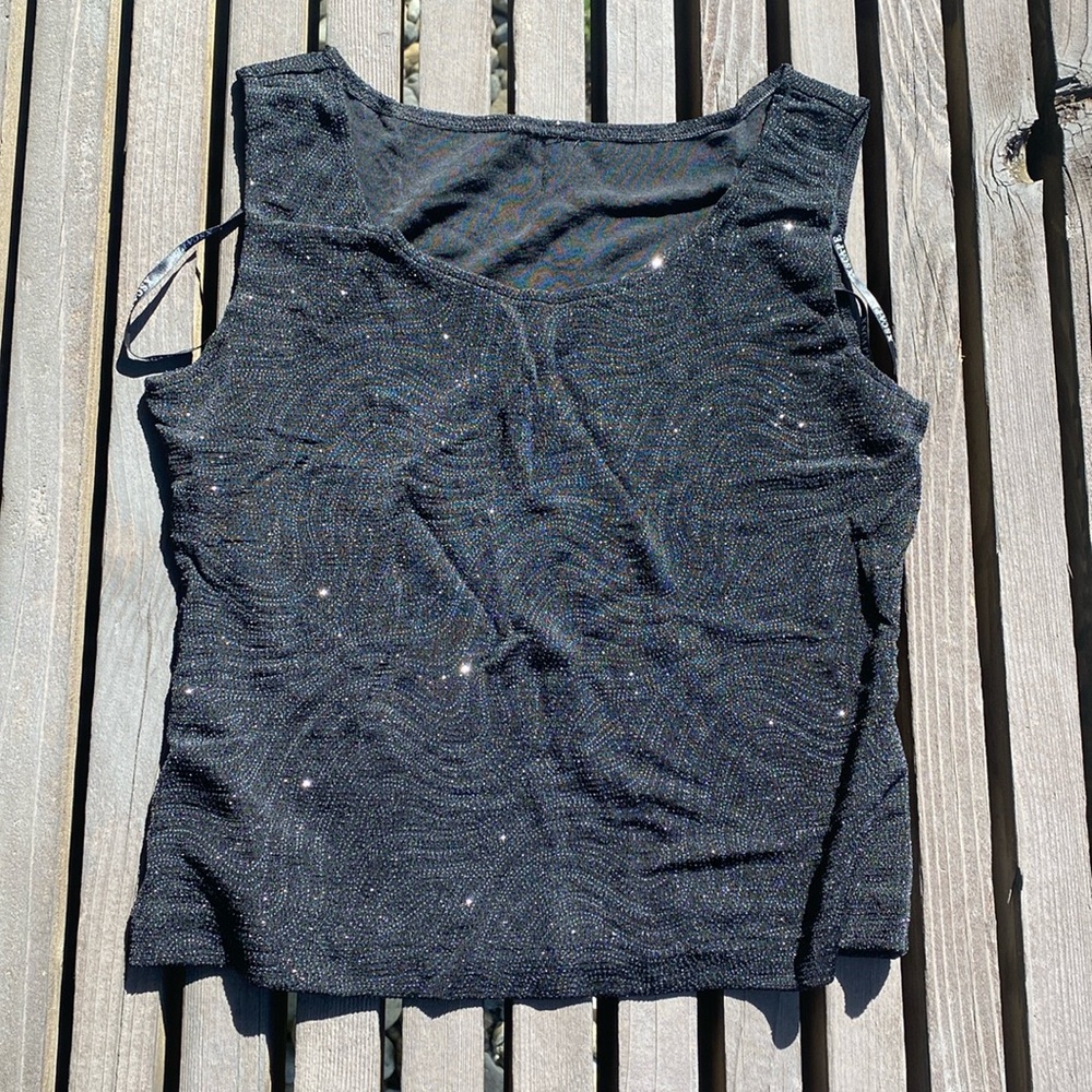 Evening Sparkle Shell Top With Matching Jacket - image 2